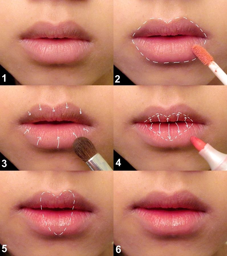 Как правильно красить губы, увеличить их и исправить ассиметрию?